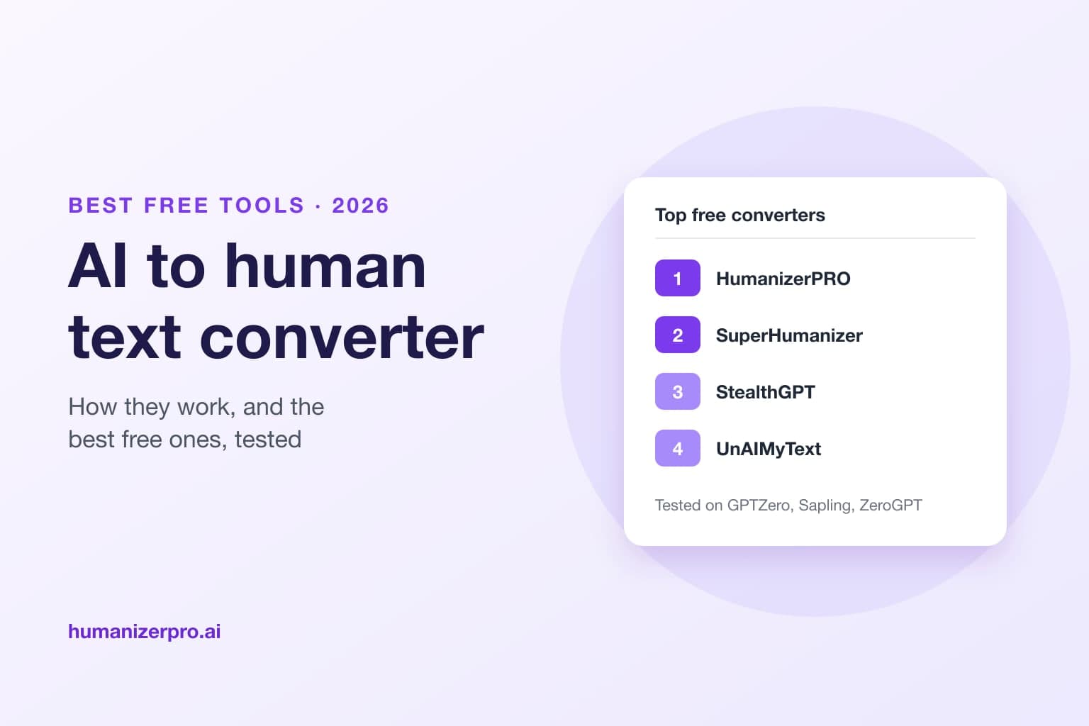 AI to Human Text Converter: How It Works + the Best Free Ones (2026)