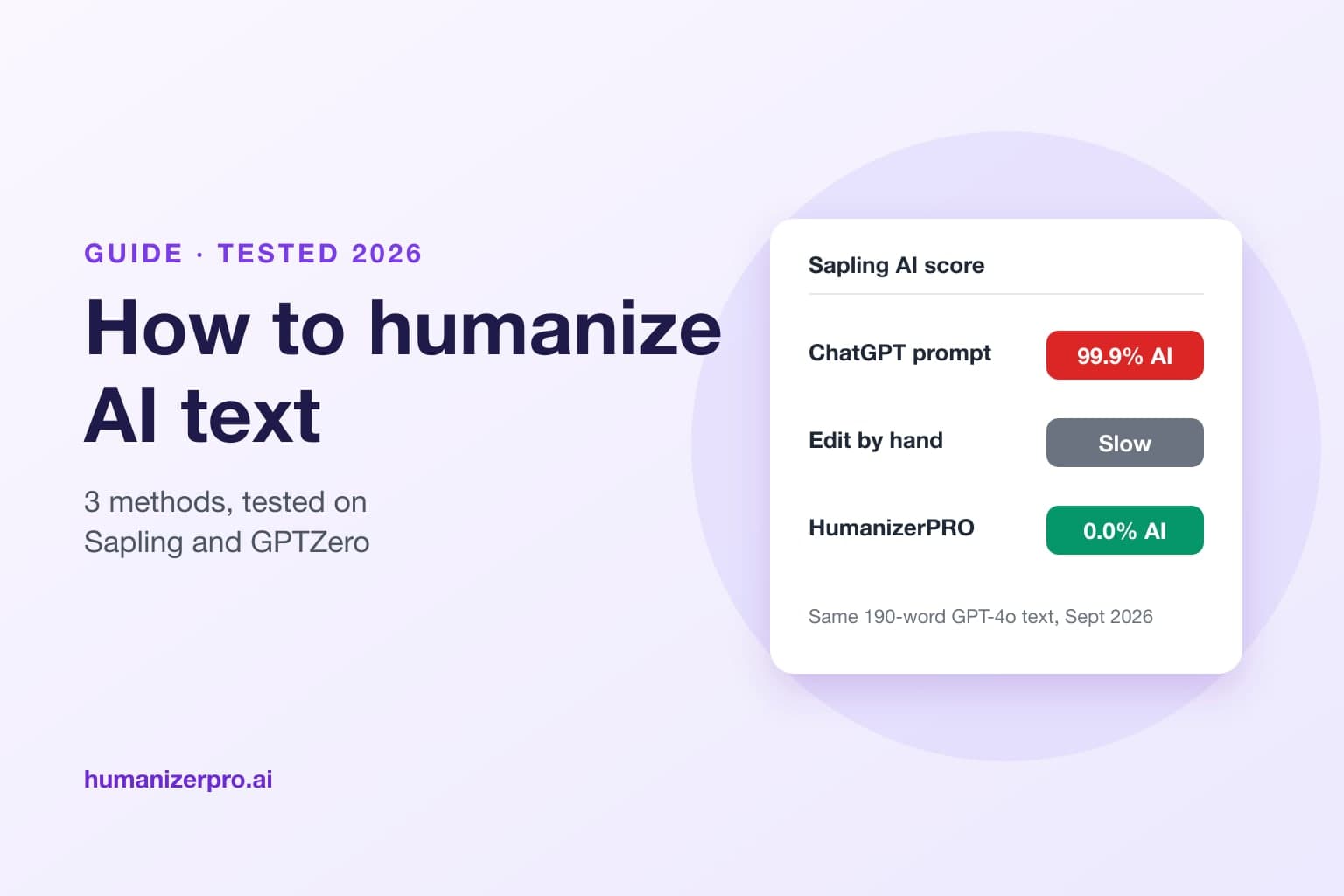How to Humanize AI Text in 2026: 3 Methods, Tested