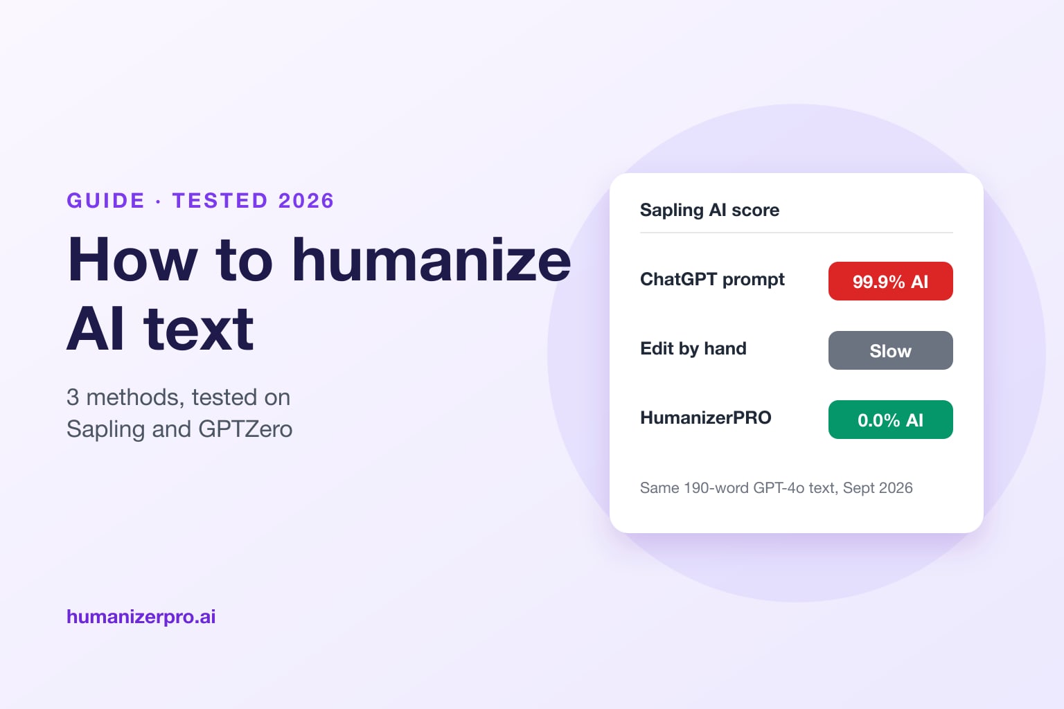 How to Humanize AI Text in 2026: 3 Methods, Tested